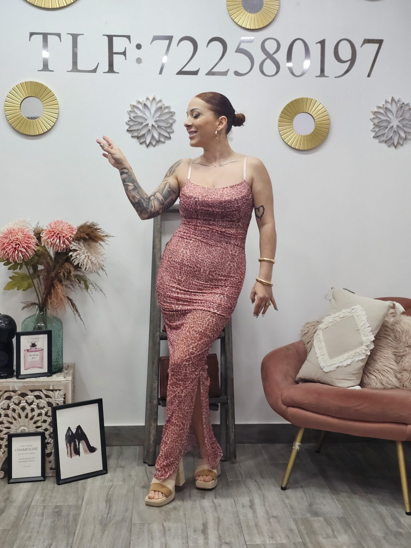 Vestido Seda Leopardo