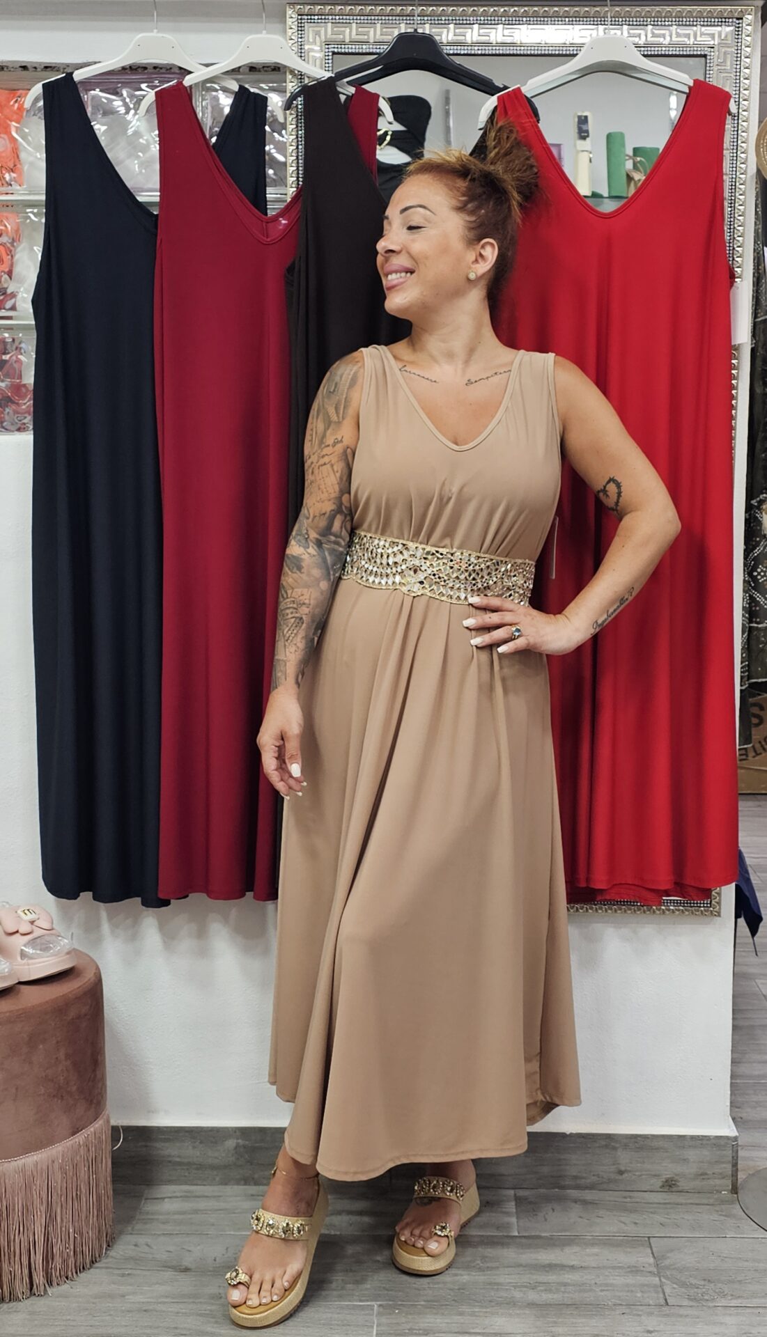 Vestido Evasé midi