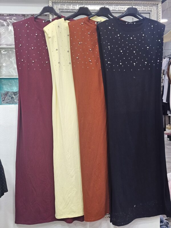 Vestido Hombreras Cristal