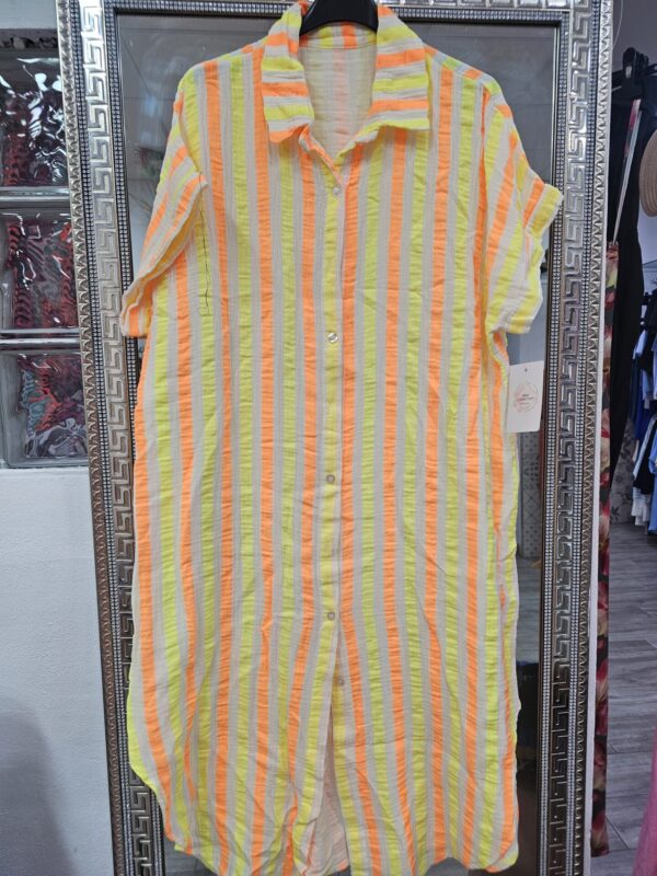 Vestido Camisero Flúor - Imagen 2
