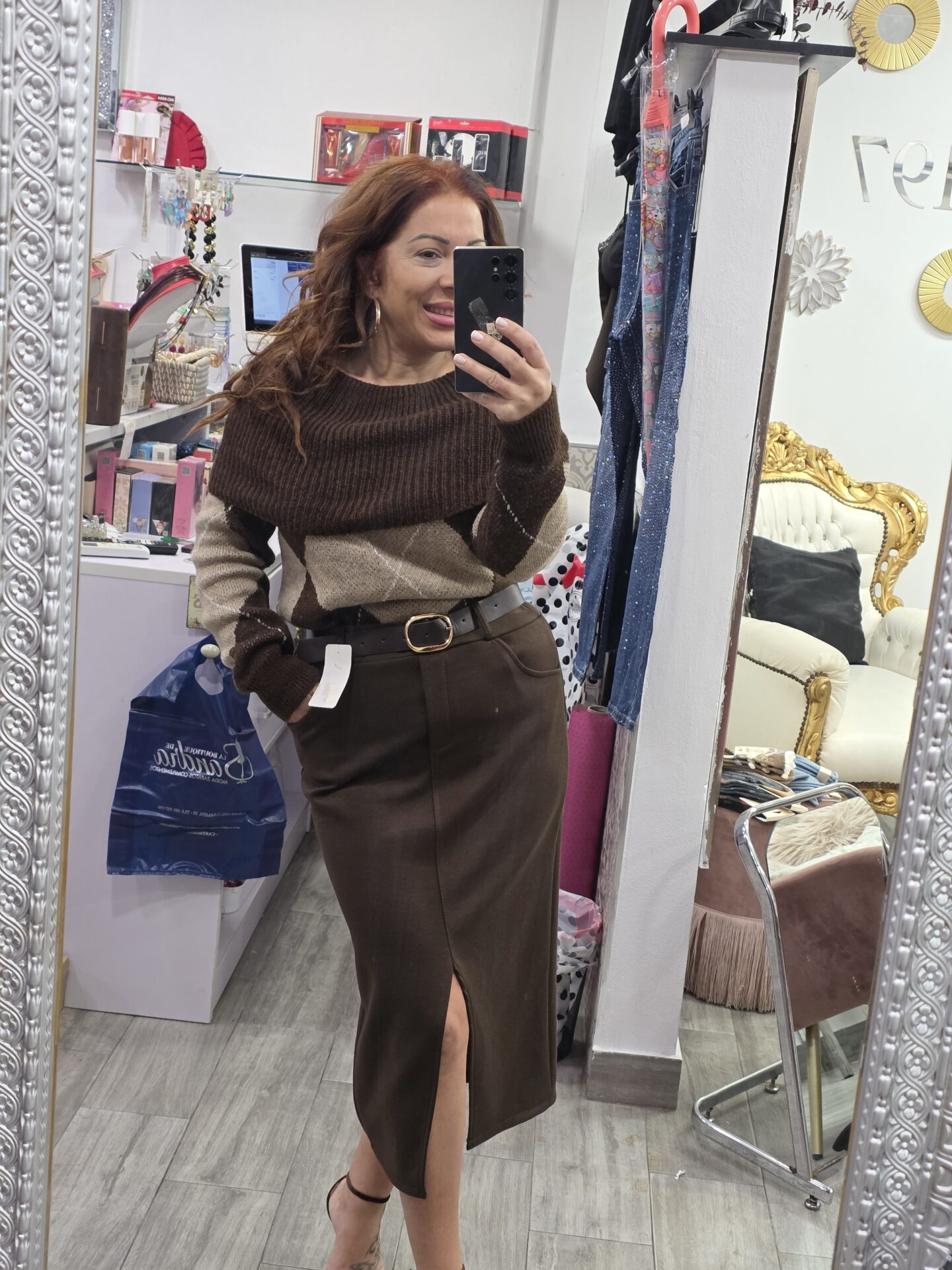 Falda Midi
