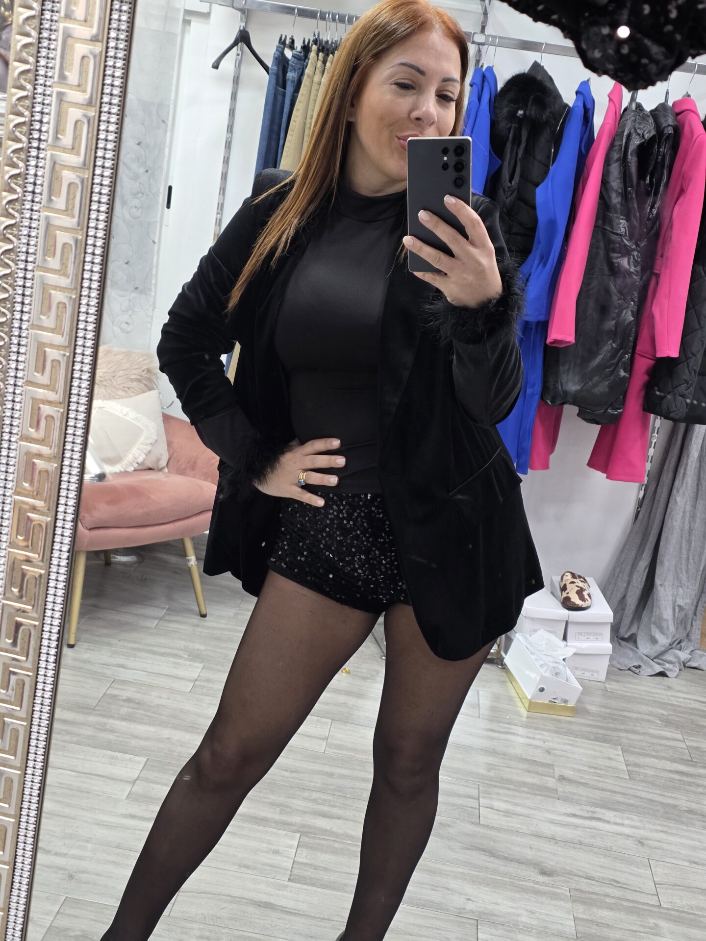 Short Lentejuelas