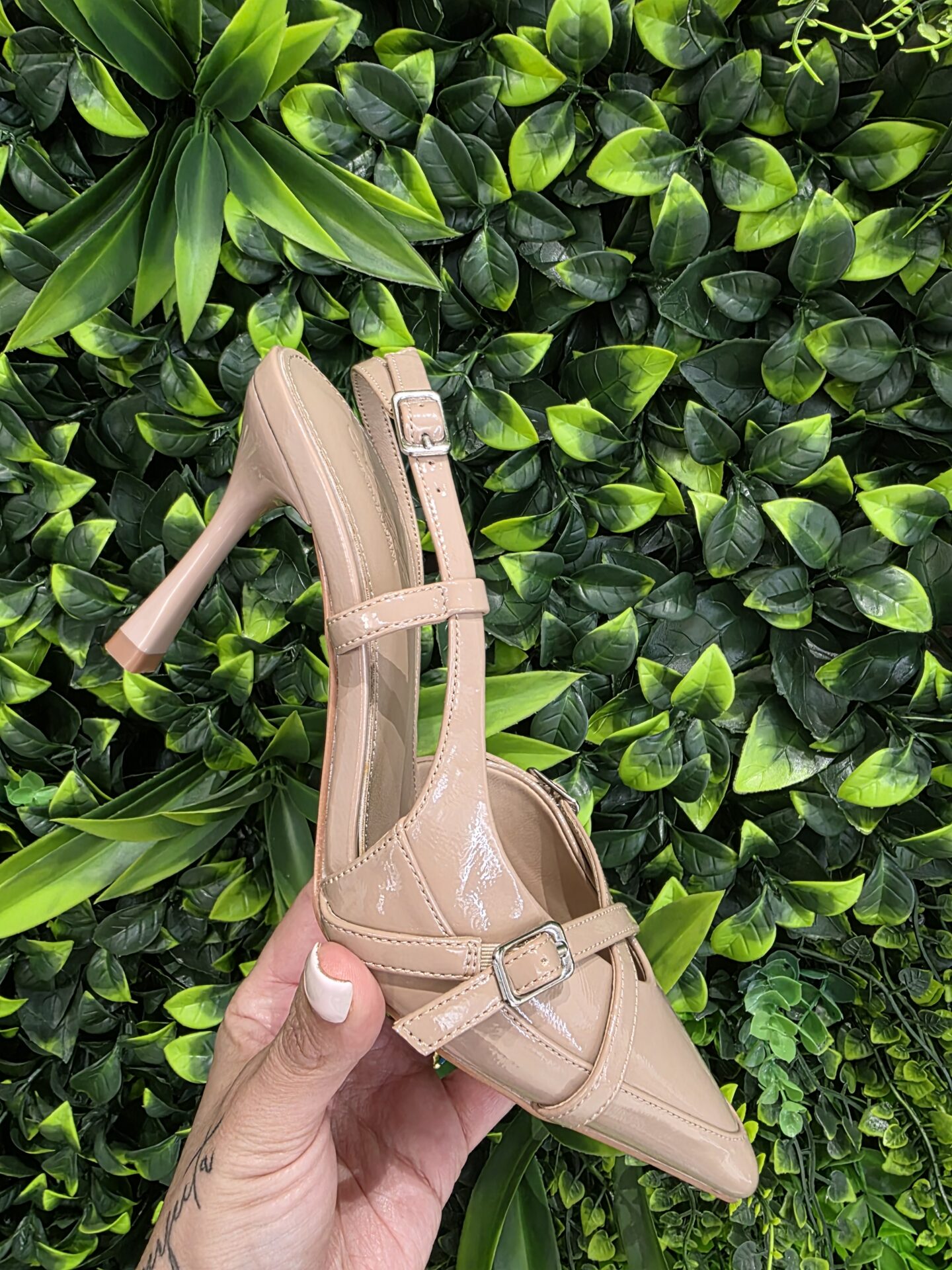 Stiletto Nude Charol