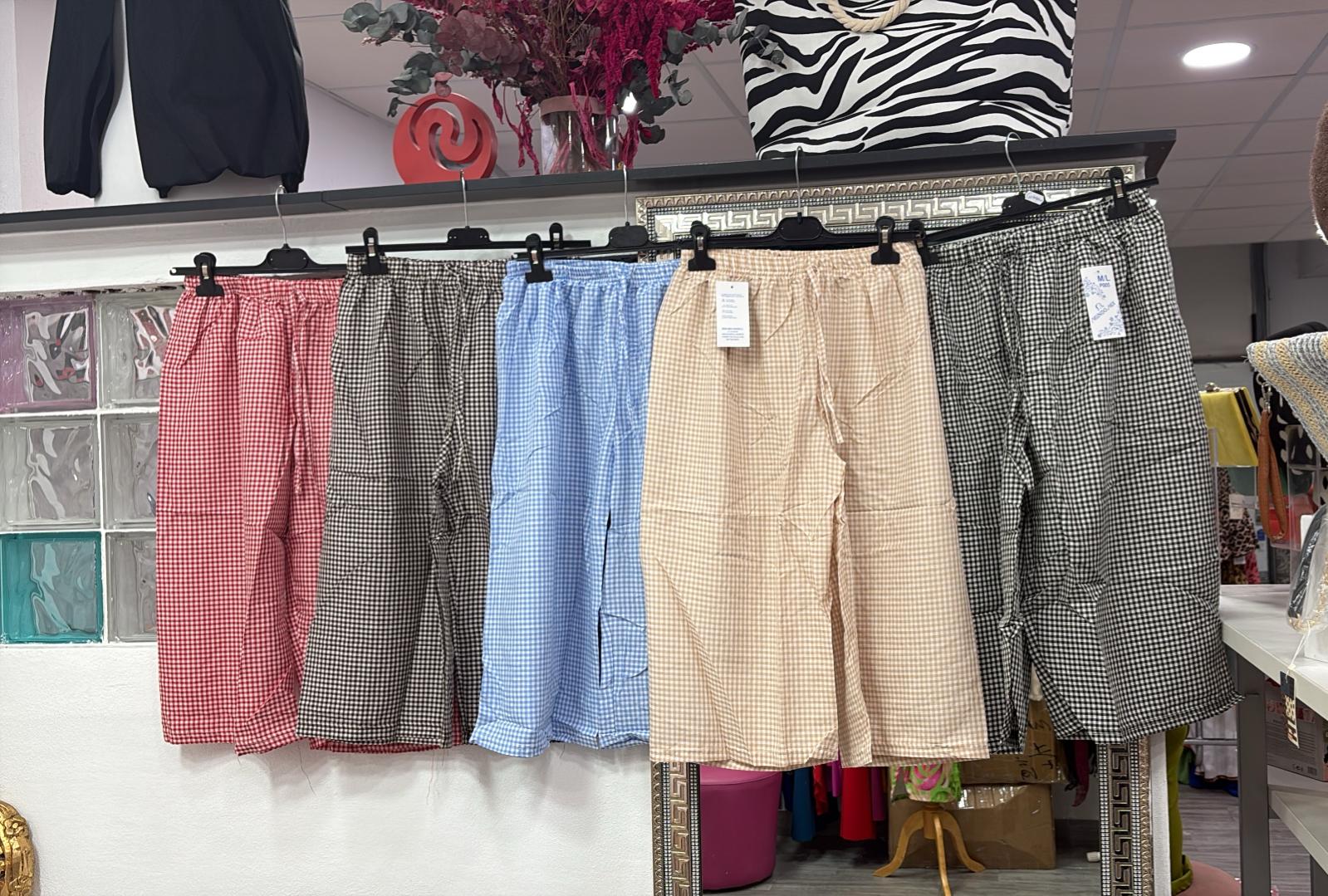 Pantalón Pirata cuadro Vichy