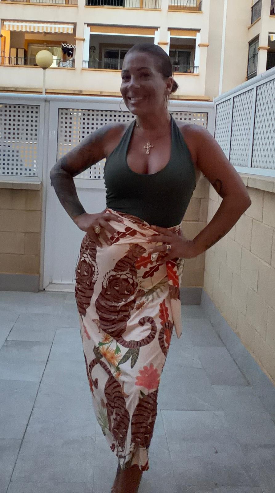 Tienda online ropa mujer en Murcia 2 Falda pareo Tigre